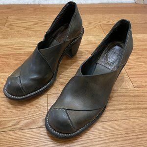 Guidi Full Grain Brown Calf Leather Heel Pump/Ankle Bootie, 312T